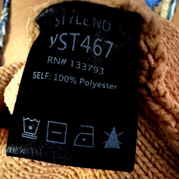 POL - Artistic colored thread peace solid sweater - Orange (S) - Picture 2 of 7